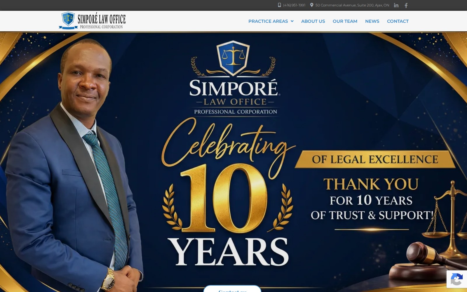 Capture d’écran du site Simporé Law Office